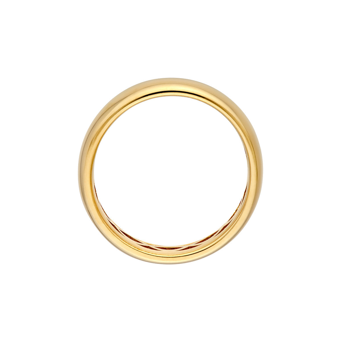 DEDICATED Wide Gold Band