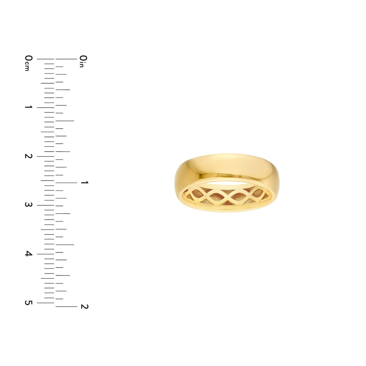 DEDICATED Wide Gold Band
