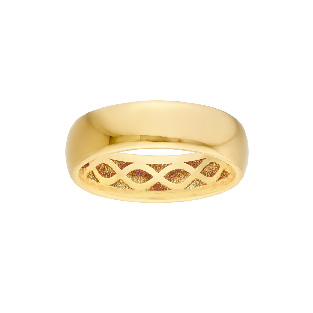 DEDICATED Wide Gold Band