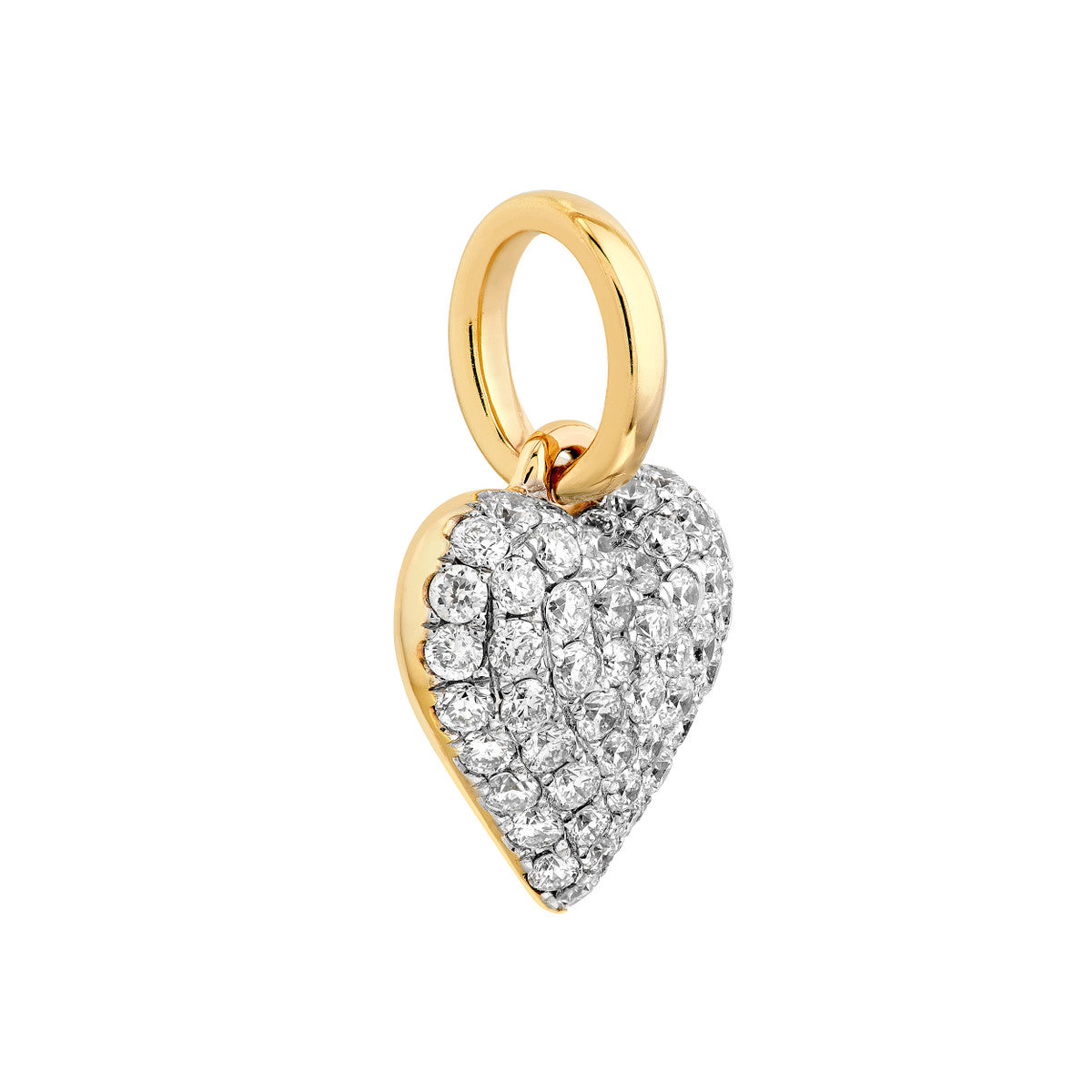 YOU + ME Pave Diamond Heart Pendant