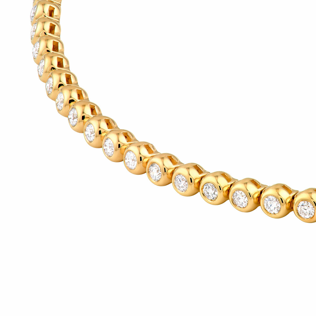 CLASSIC Diamond Bezel Tennis Bracelet - Slim