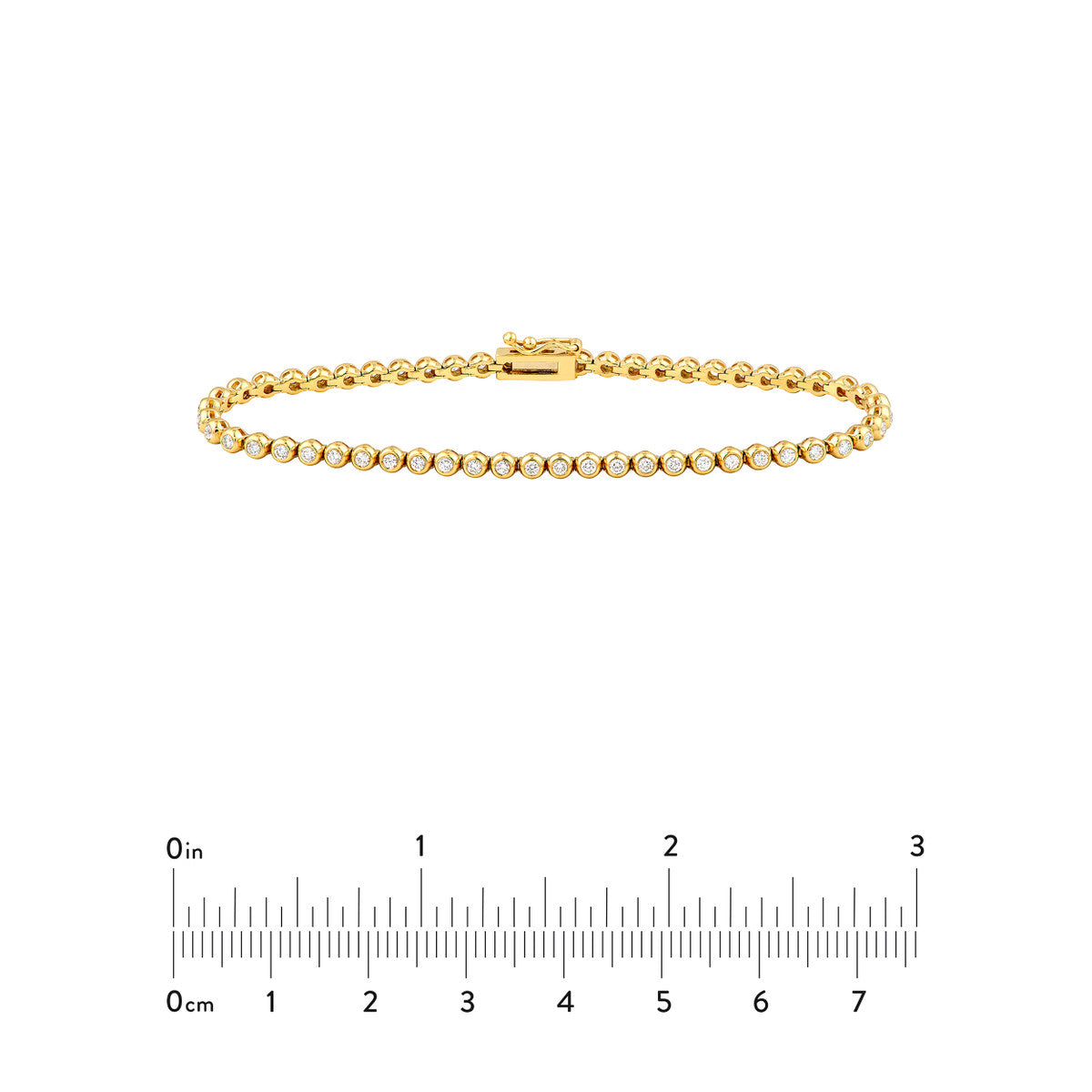 CLASSIC Diamond Bezel Tennis Bracelet - Slim