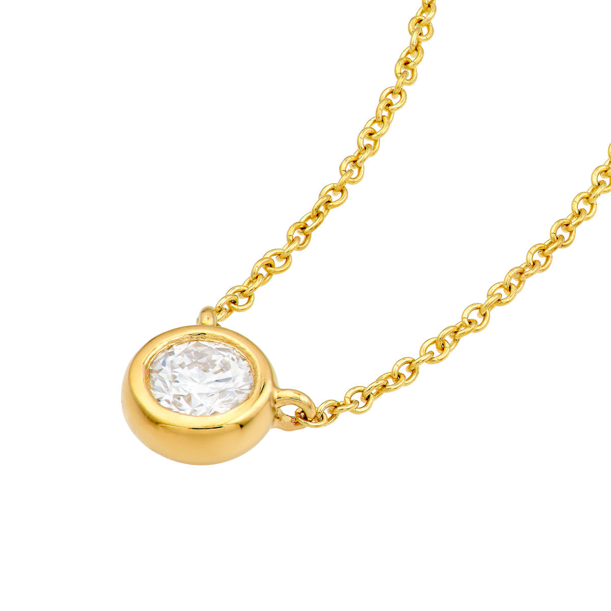 CLASSIC Diamond Bezel Necklace