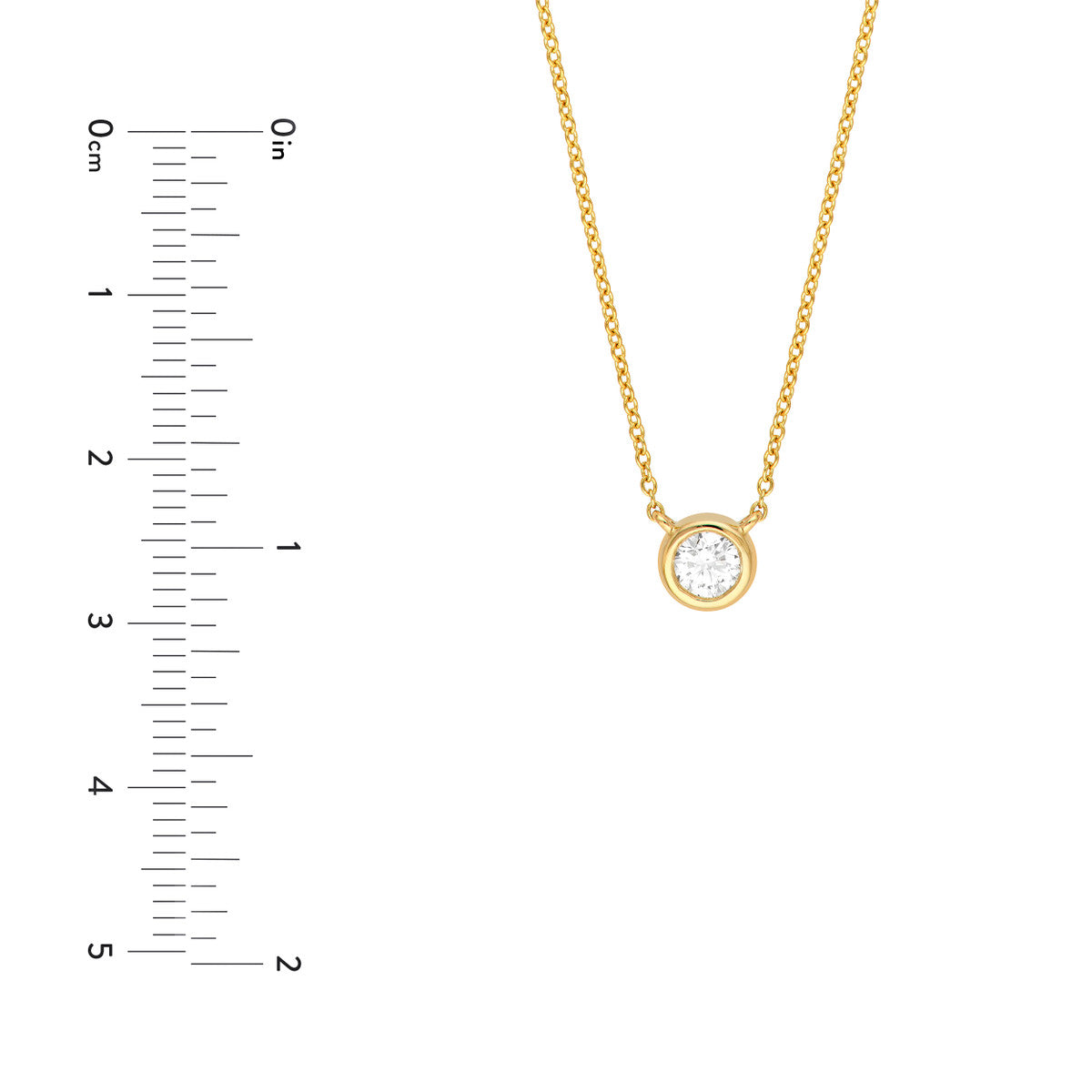 CLASSIC Diamond Bezel Necklace