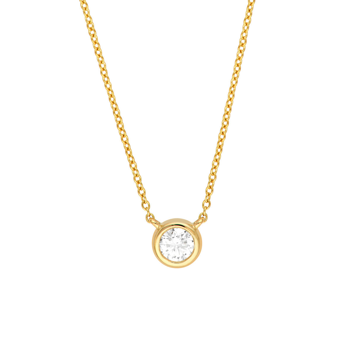 CLASSIC Diamond Bezel Necklace