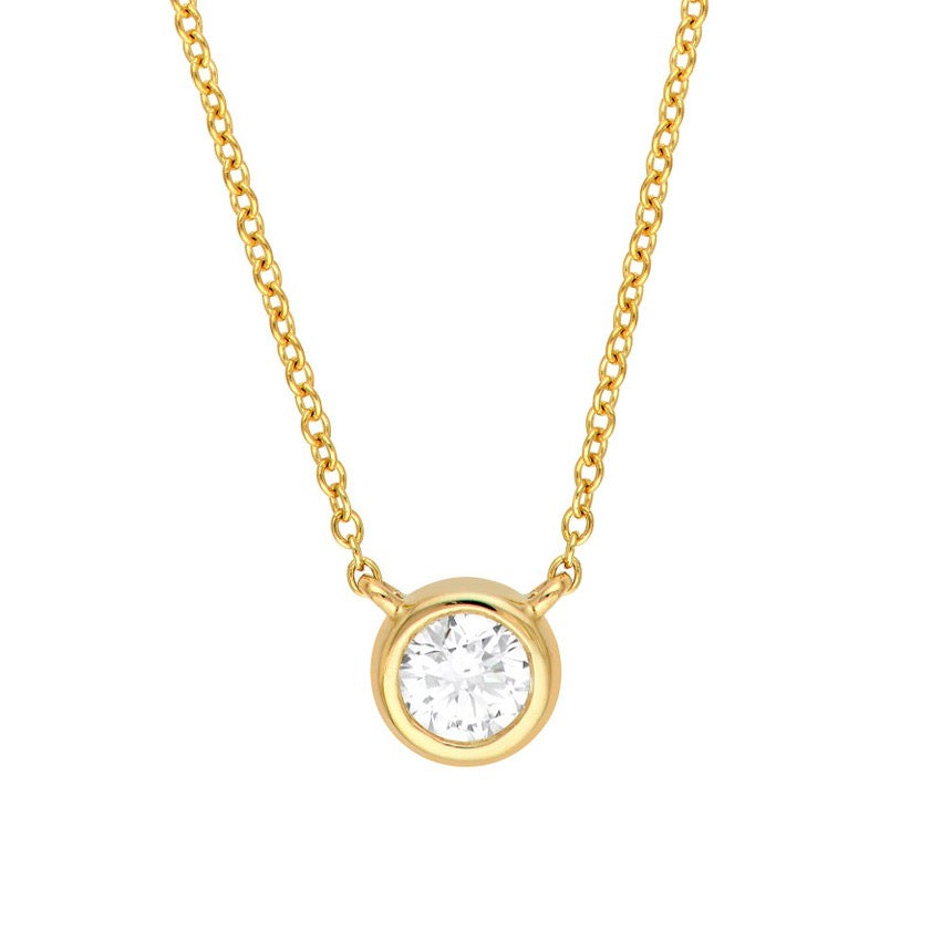 CLASSIC Diamond Bezel Necklace