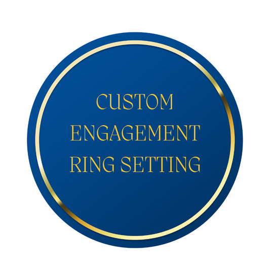CUSTOM: 14k Yellow and White Gold Engagement Ring Setting
