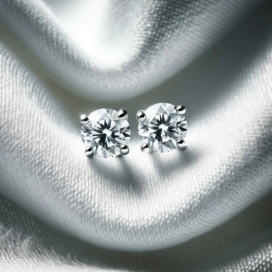 White Gold Diamond Studs