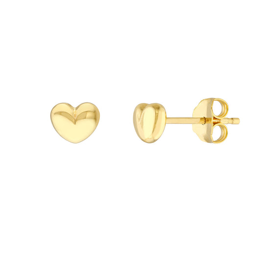 HEART Puff Studs