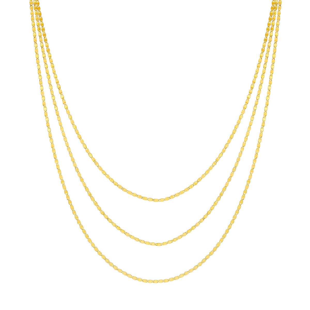 SHIMMER Triple Strand Necklace