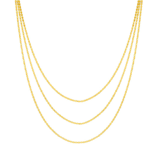 SHIMMER Triple Strand Necklace