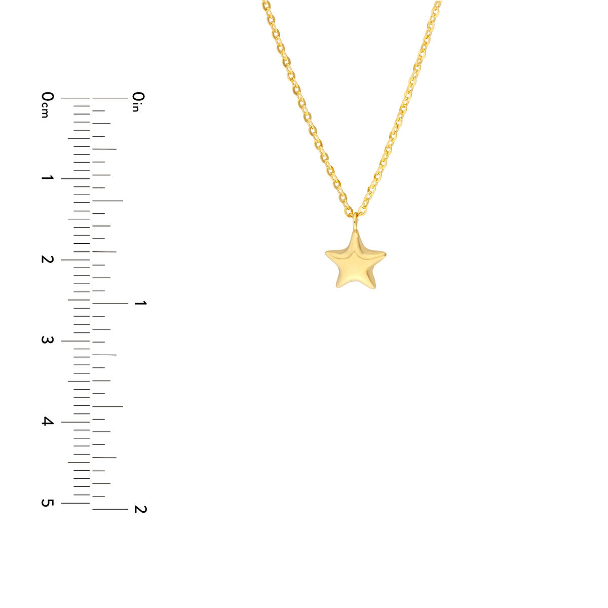 FLOWER GIRL Mini Puff Star Pendant Necklace