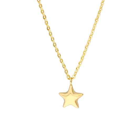 FLOWER GIRL Mini Puff Star Pendant Necklace