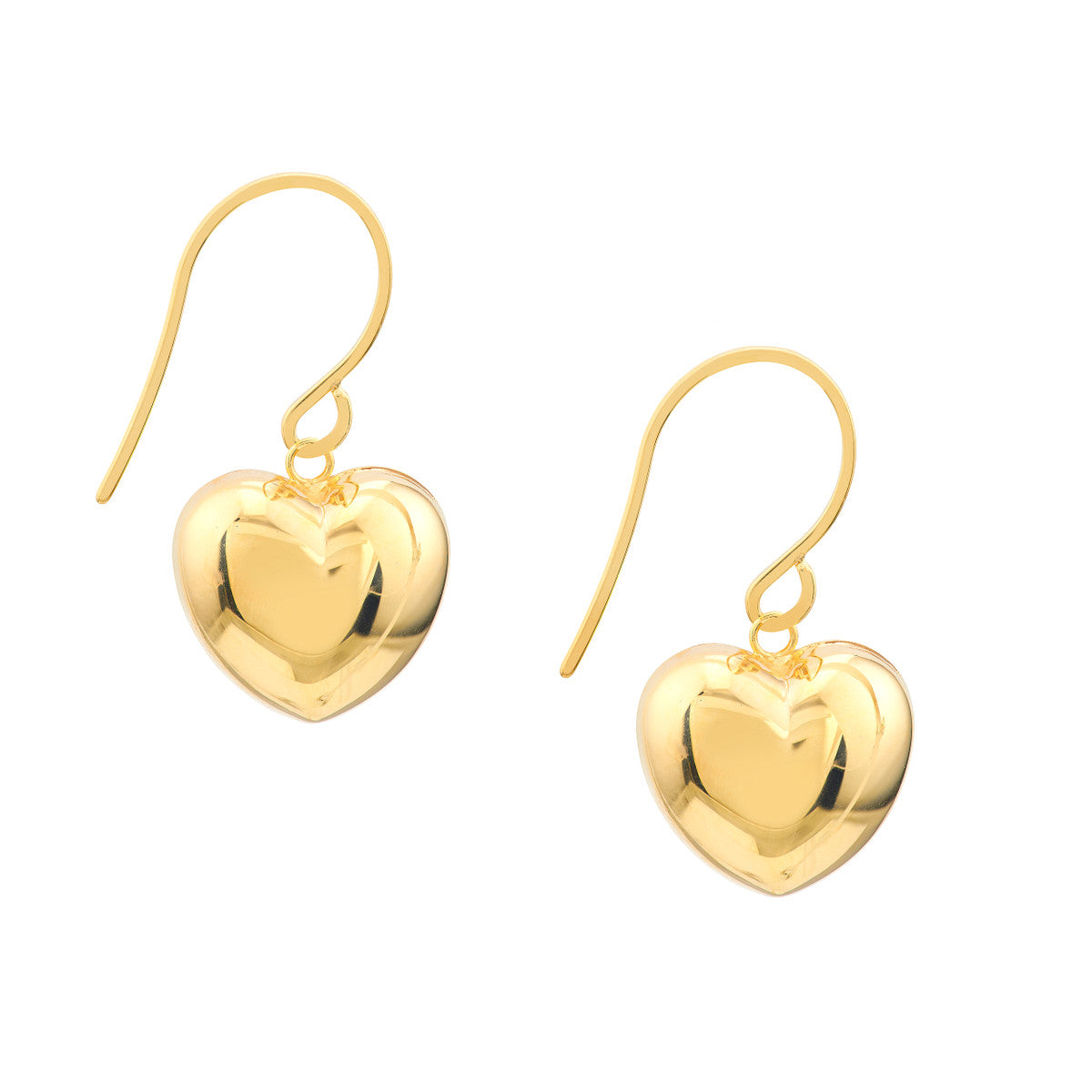 HEART Puff Drop Earrings