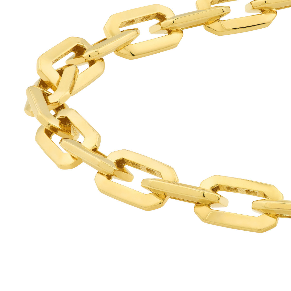 Octagon Long Link Fancy Bracelet - Heavyweight