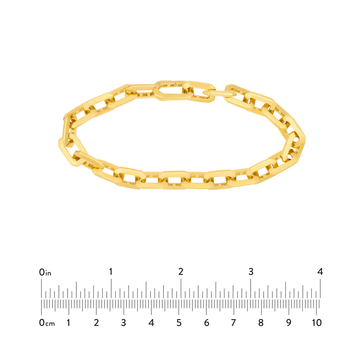 Octagon Long Link Fancy Bracelet - Heavyweight