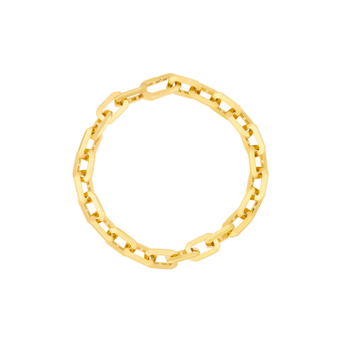 Octagon Long Link Fancy Bracelet - Heavyweight