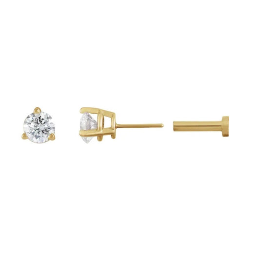 COMFORT Diamond Flat Back Studs