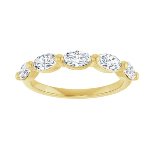 CLASSIC Floating Oval Diamond Band