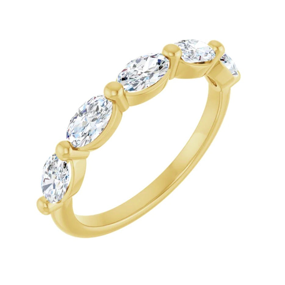 CLASSIC Floating Oval Diamond Band