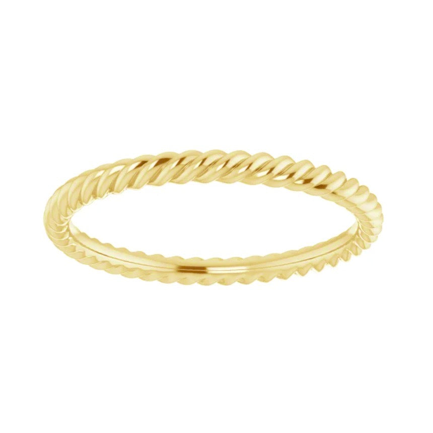 INTERTWINED Slim Rope Eternity Band