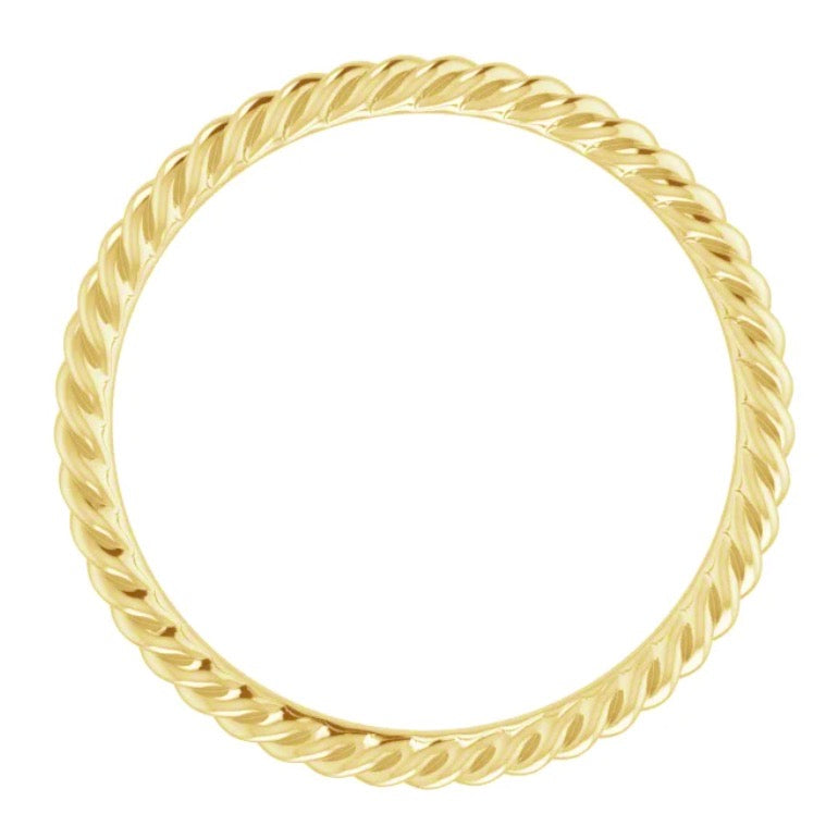 INTERTWINED Slim Rope Eternity Band