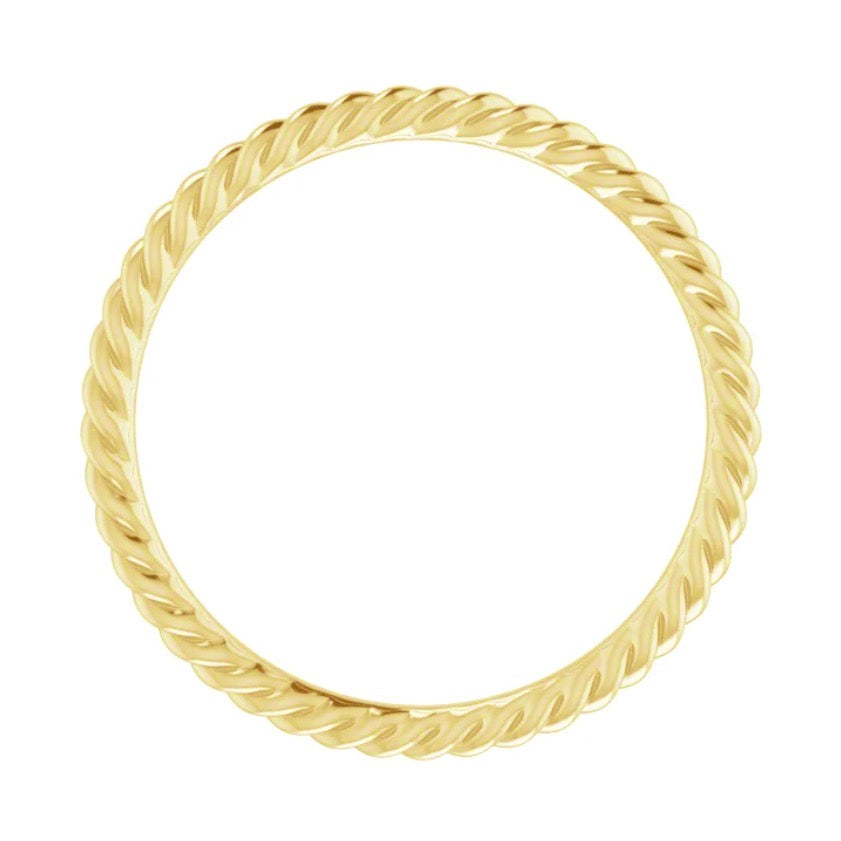 INTERTWINED Super Slim Rope Eternity Band