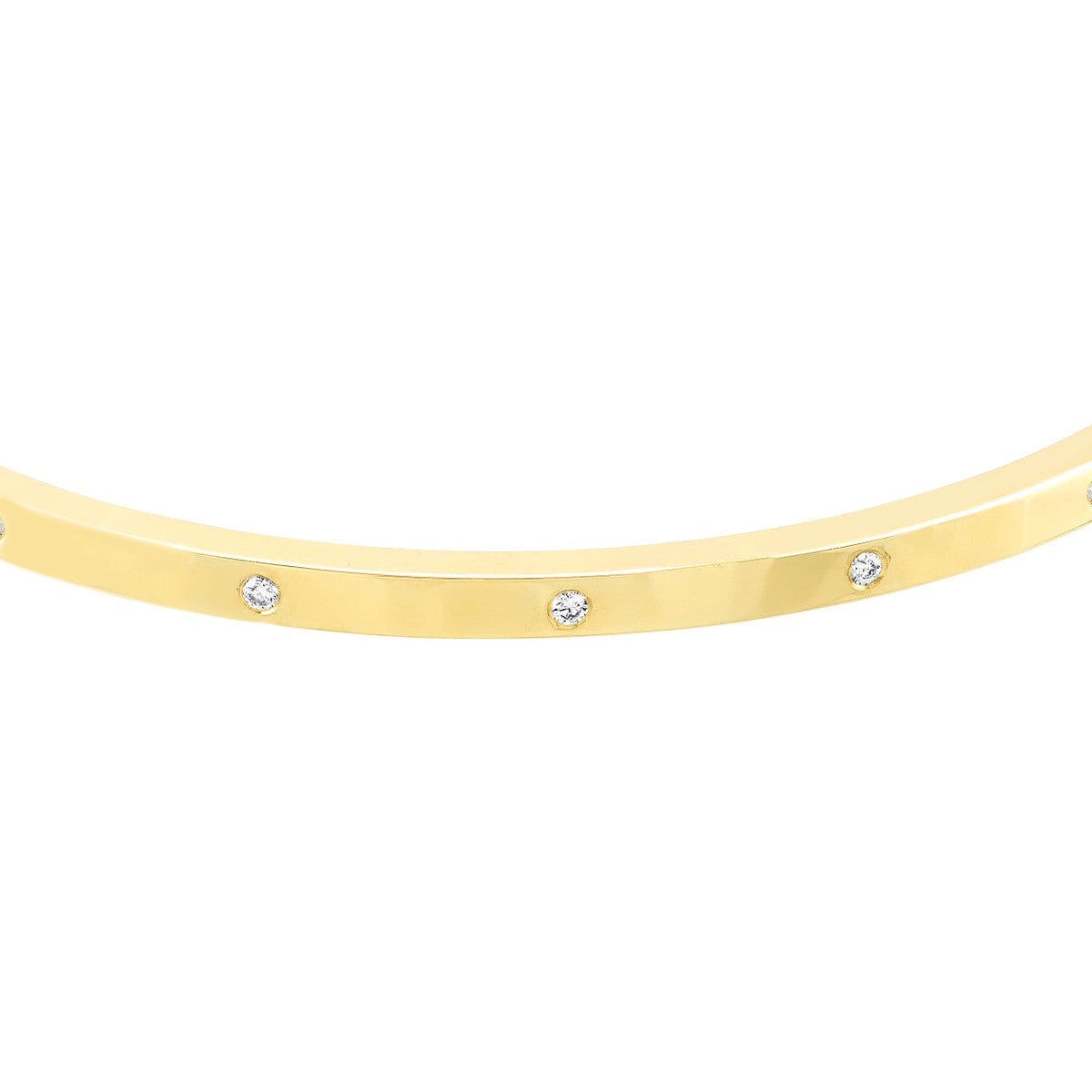 RIVER Flush Set Diamond Bangle