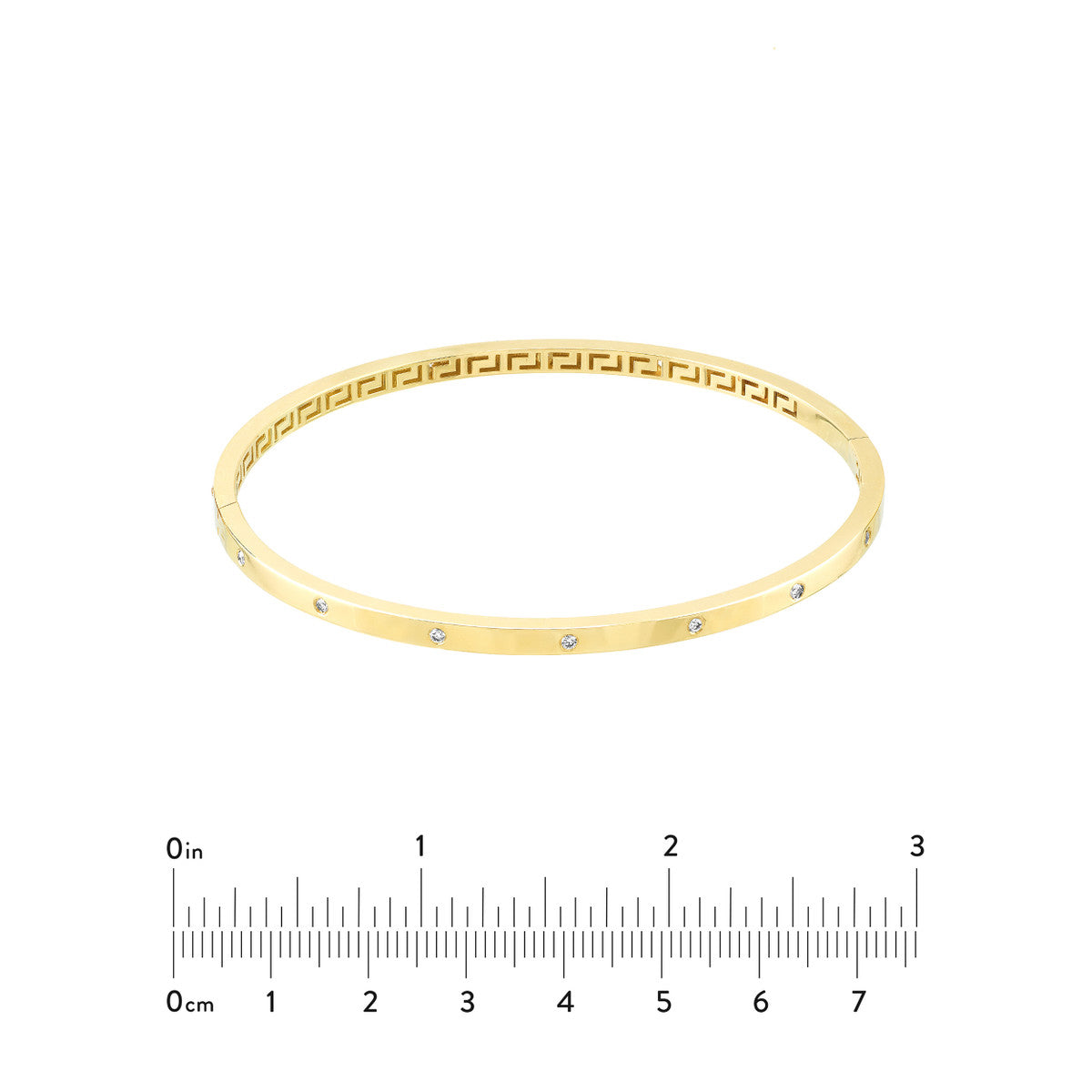 RIVER Flush Set Diamond Bangle