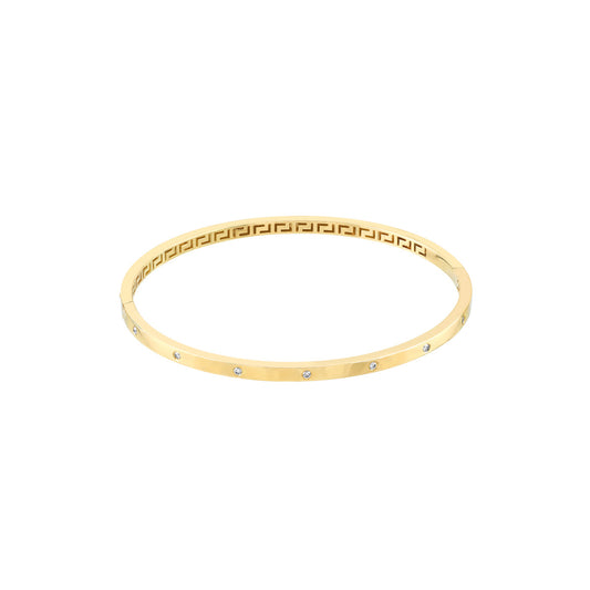 RIVER Flush Set Diamond Bangle