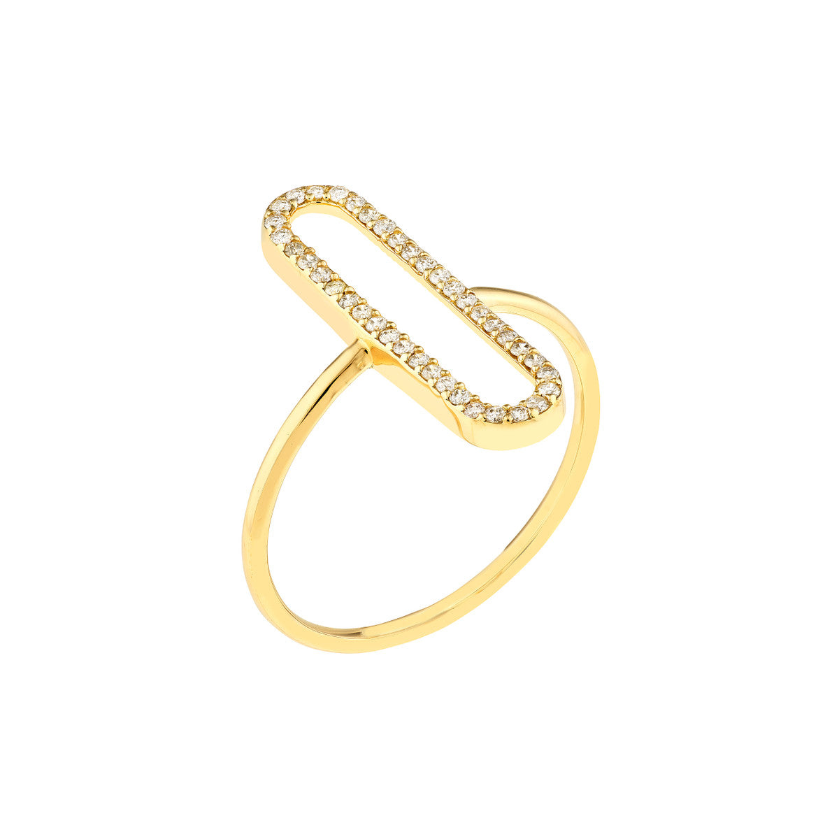 OPEN Diamond Loop Ring