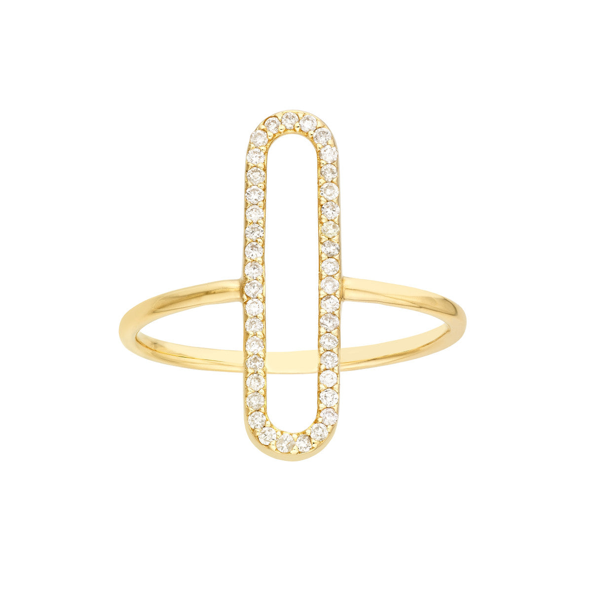 OPEN Diamond Loop Ring