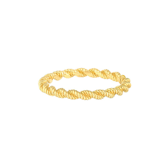 INTERTWINED Tight Twist Cable Eternity  Band