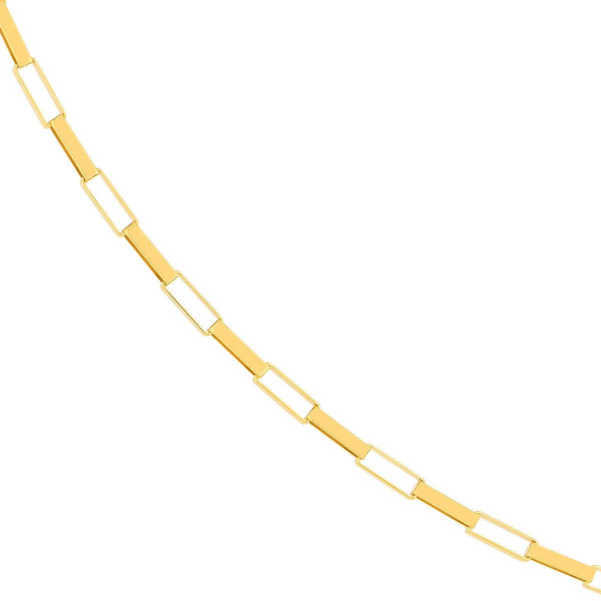 REBA Long Link Box Chain Necklace