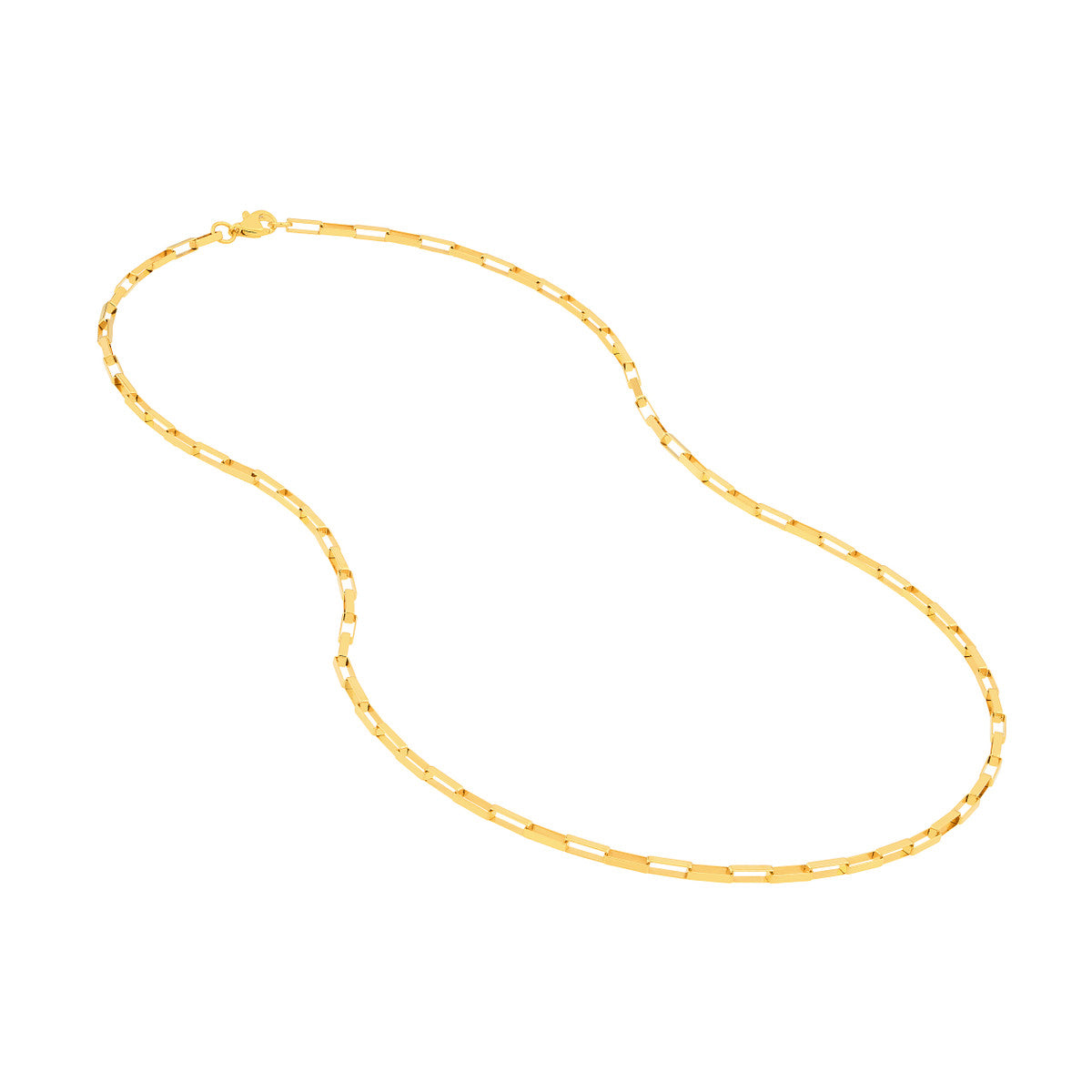 REBA Long Link Box Chain Necklace