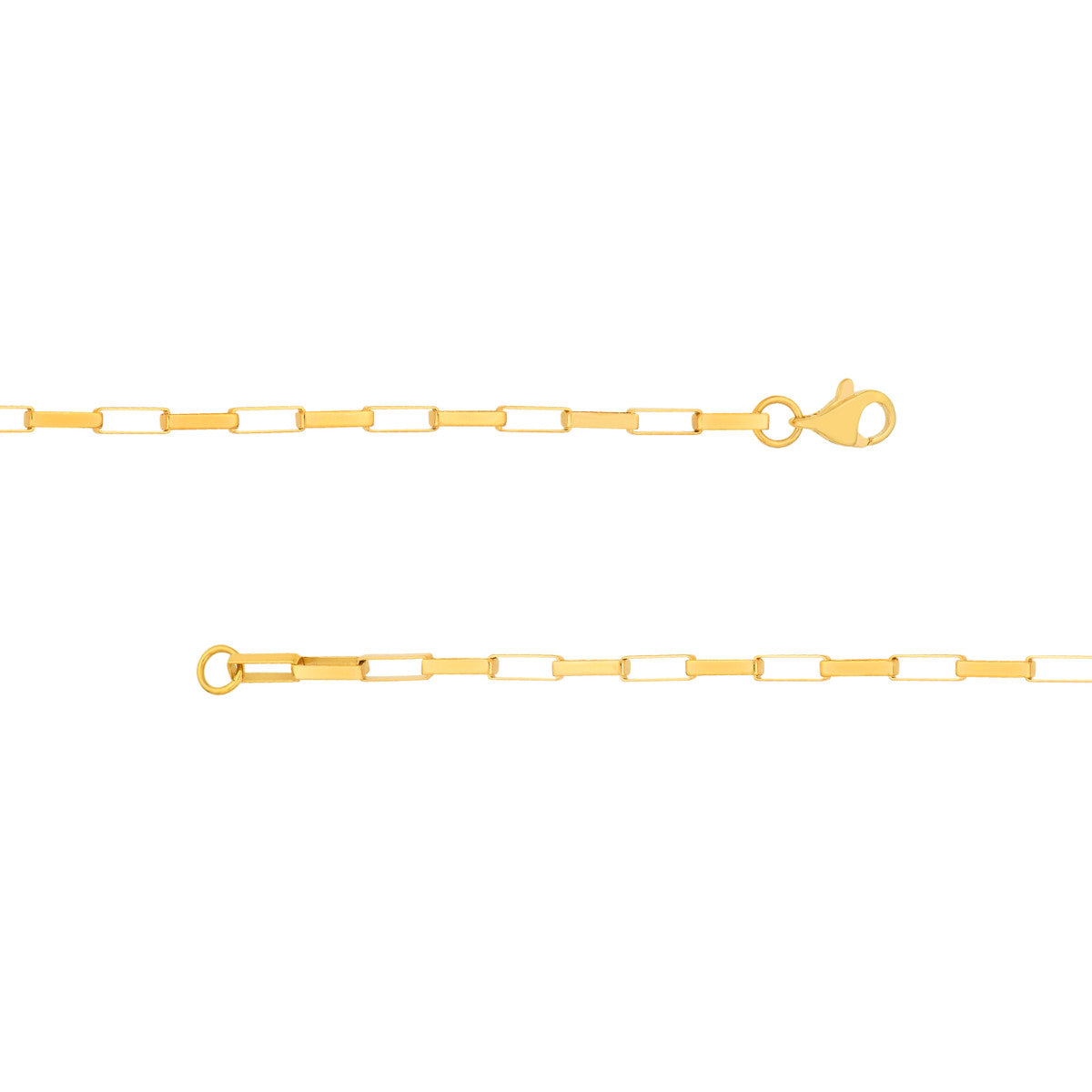 REBA Long Link Box Chain Necklace