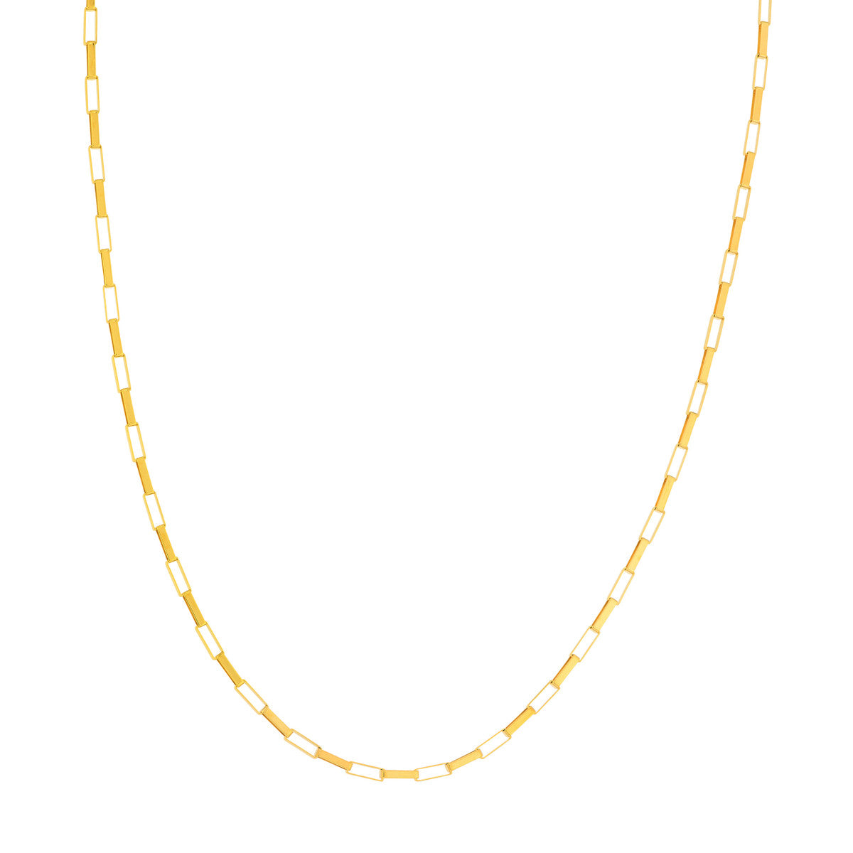 REBA Long Link Box Chain Necklace