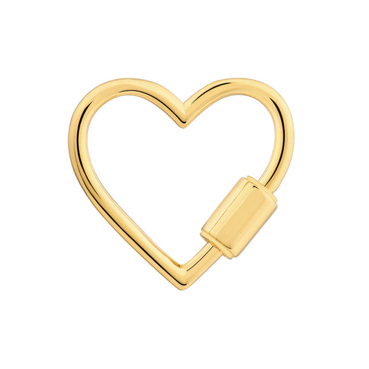 HEART Twist Barrel Lock Chain Clasp