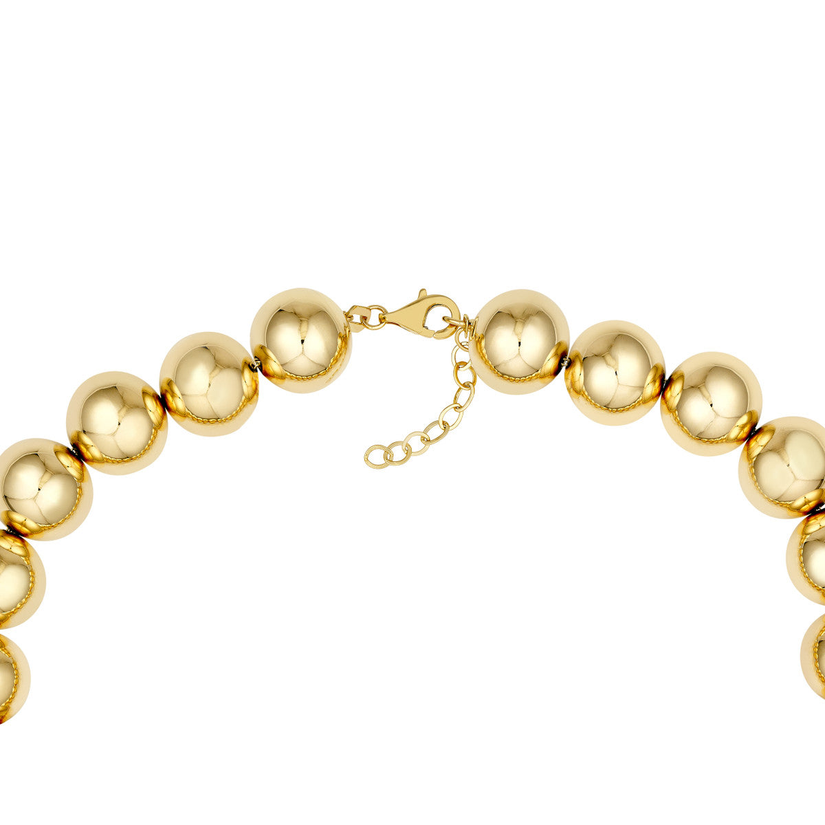 BIG GOLD Bead Bracelet - 12mm