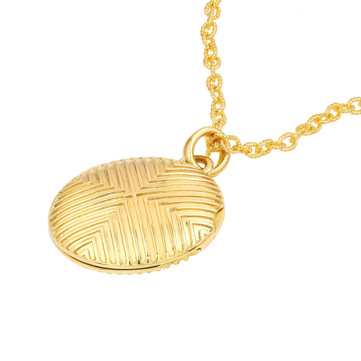 BIG GOLD Deco Texture Locket