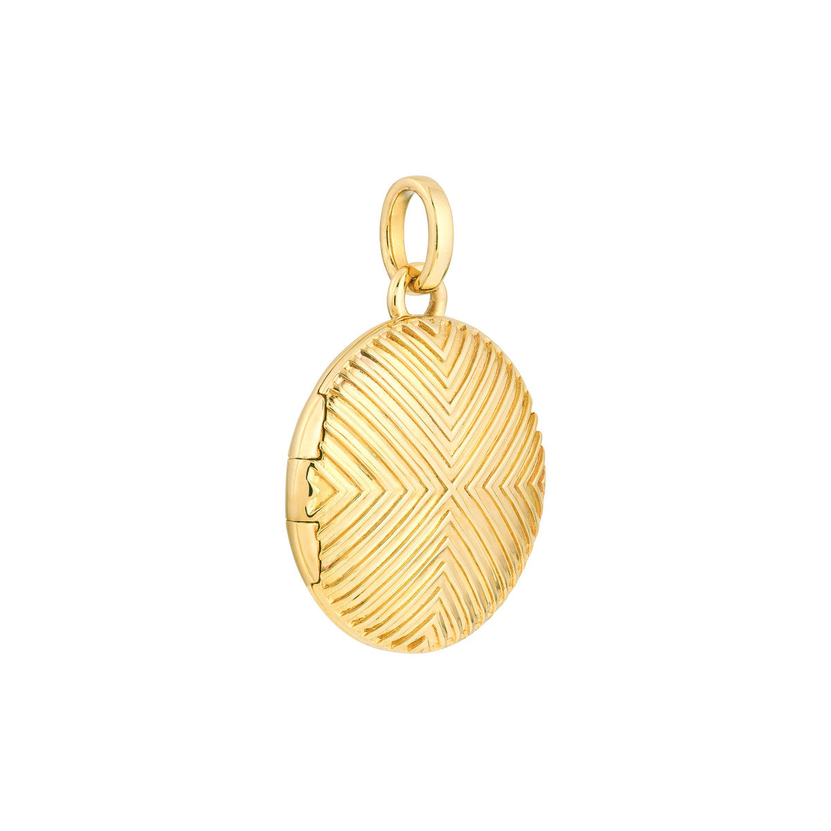 BIG GOLD Deco Texture Locket