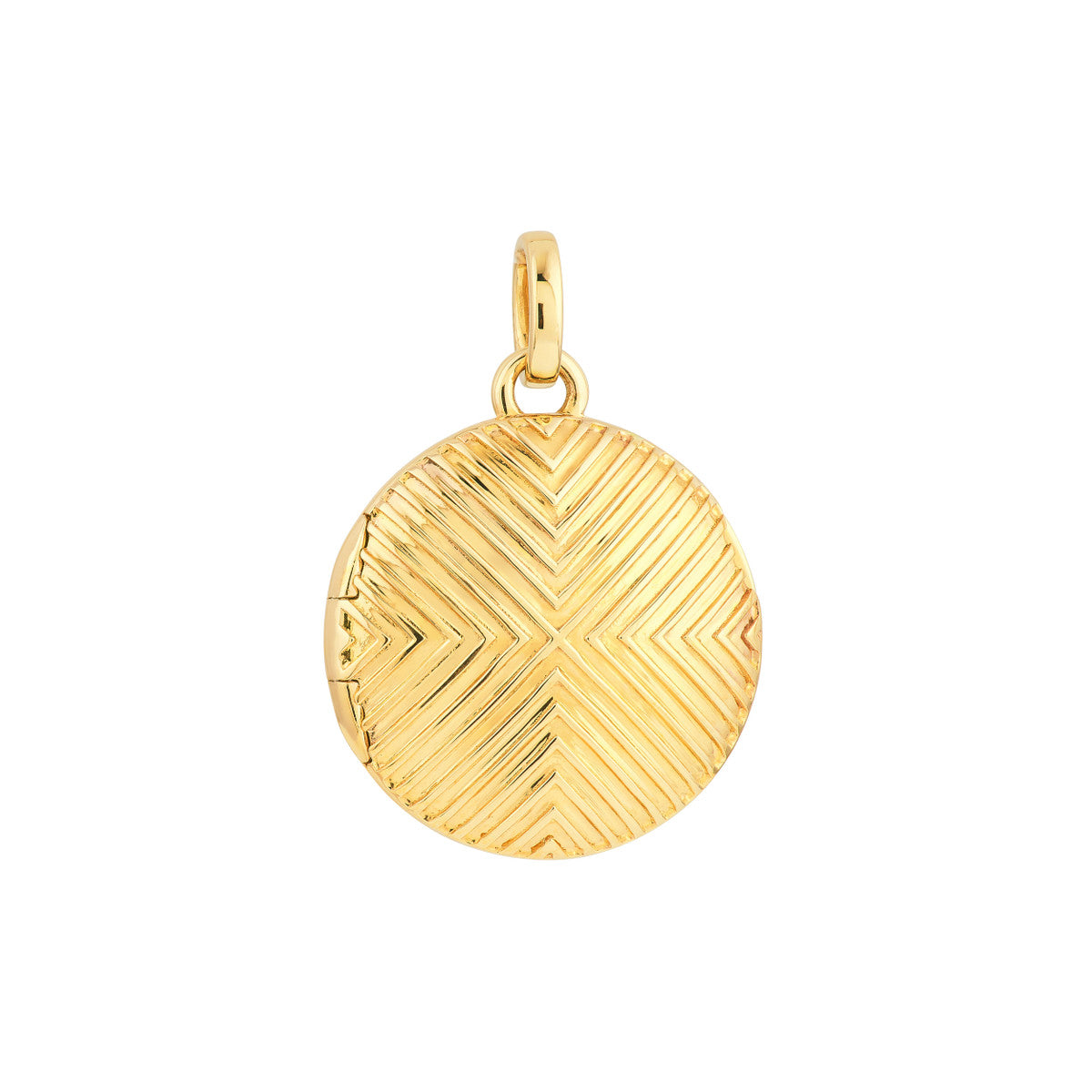 BIG GOLD Deco Texture Locket