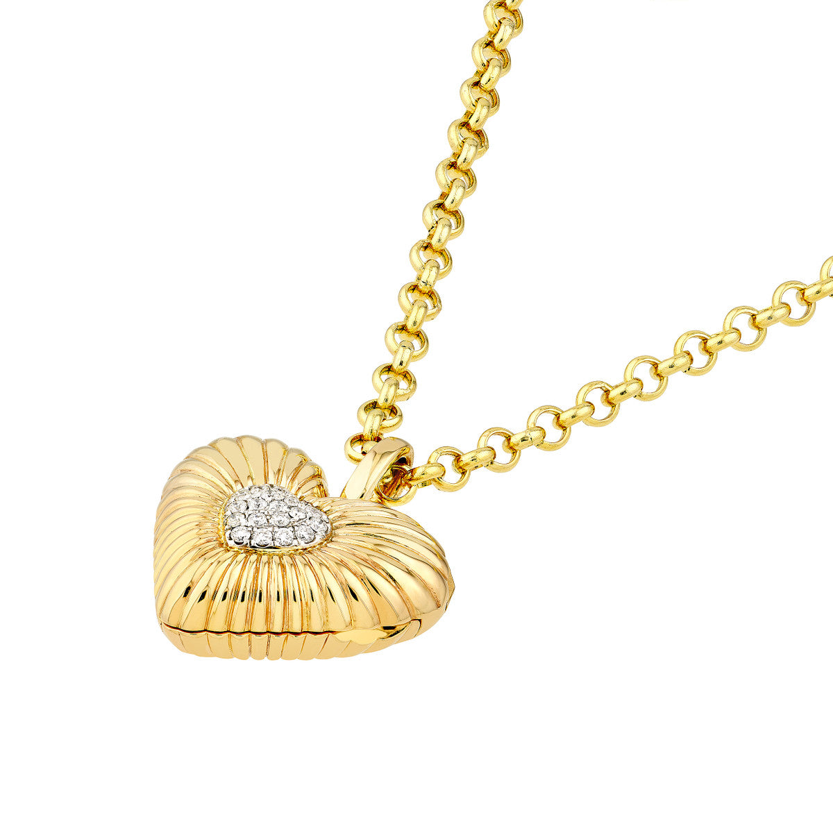 RADIANT Heart Pave Diamond Locket