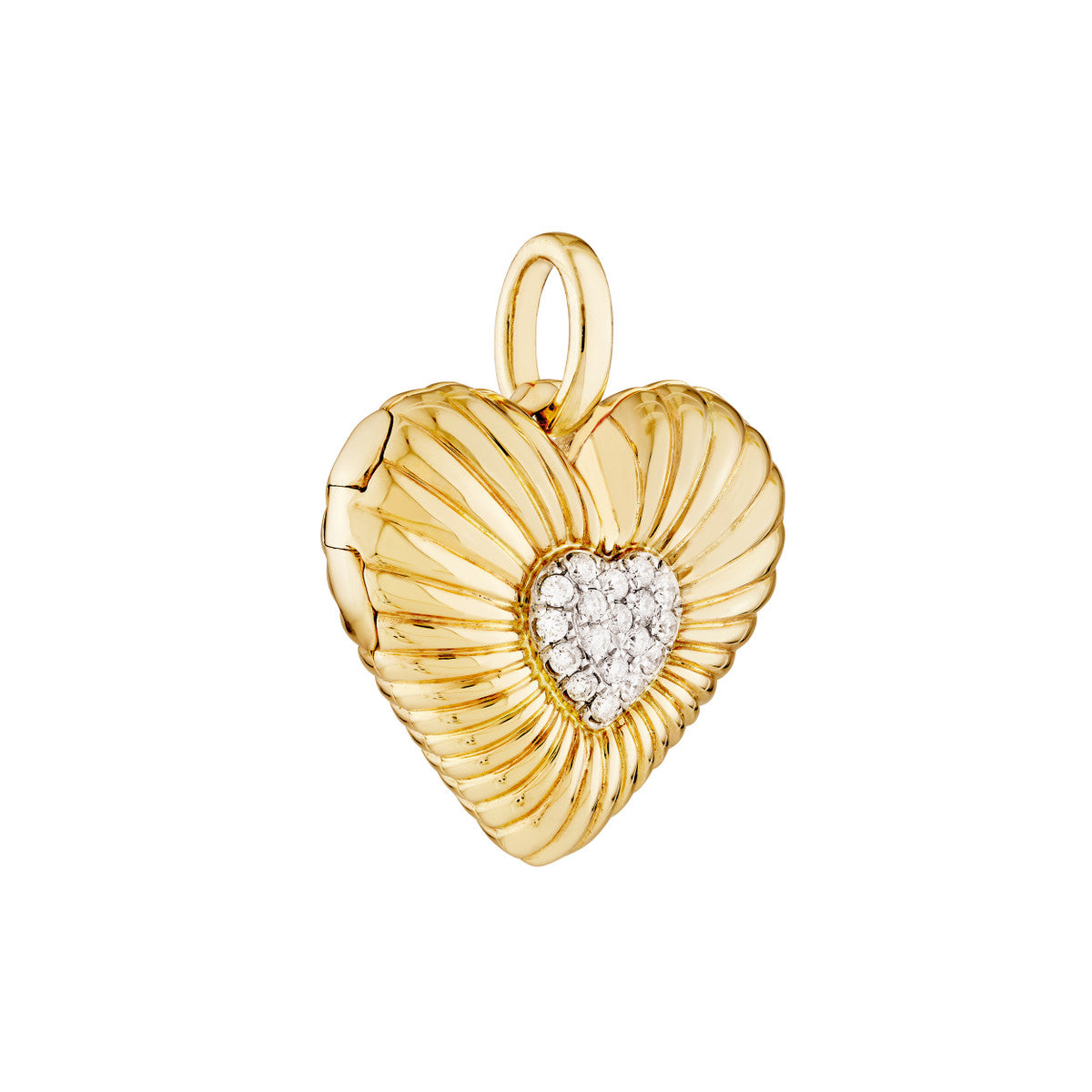 RADIANT Heart Pave Diamond Locket