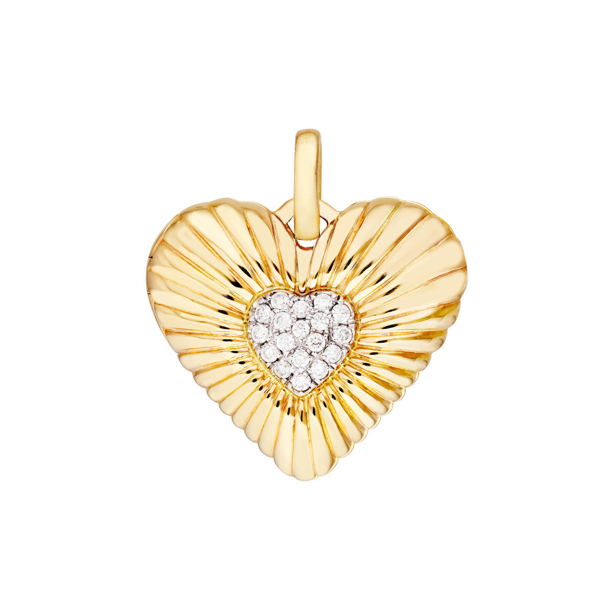 RADIANT Heart Pave Diamond Locket