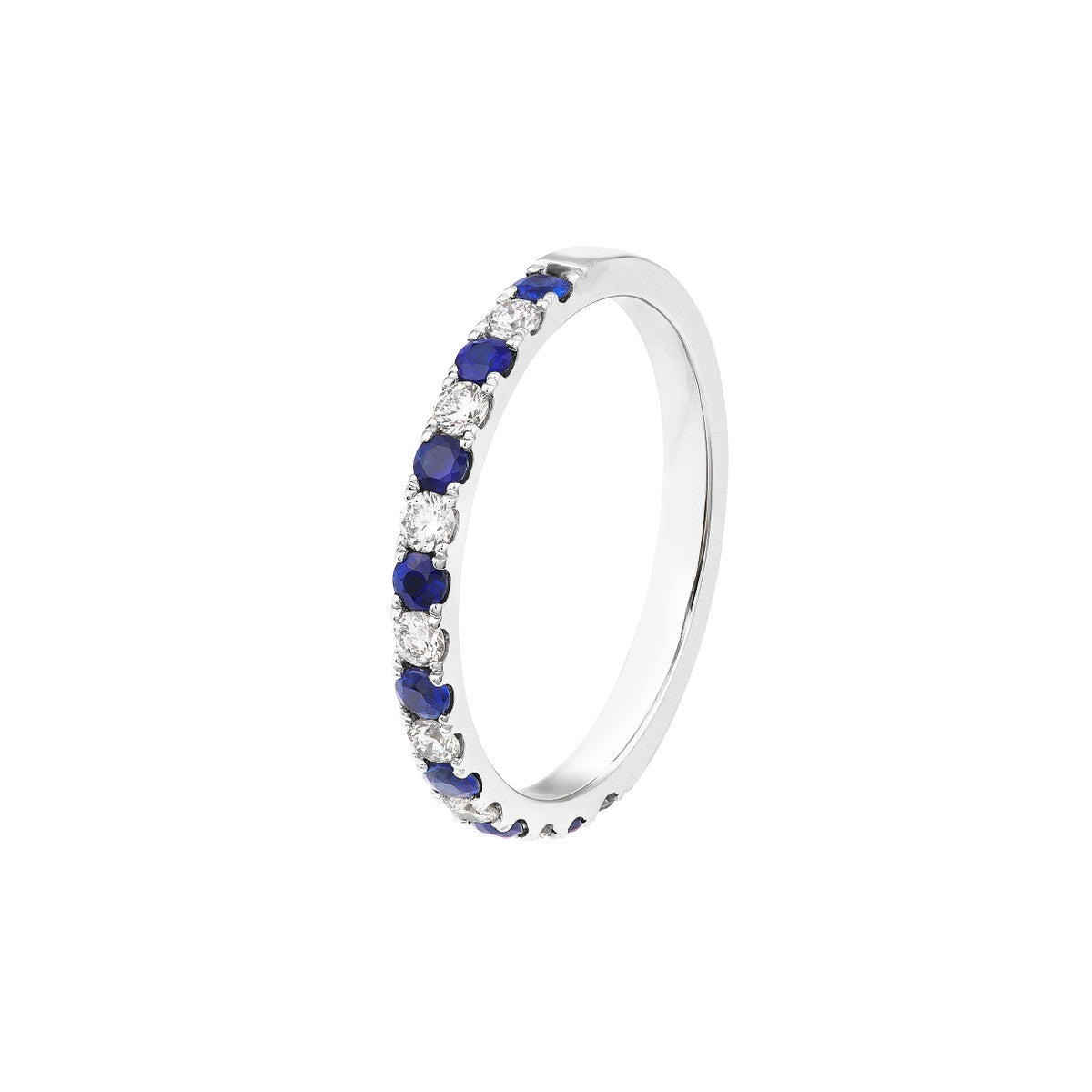 LOVE STACK Sapphire + Diamond Stack Band