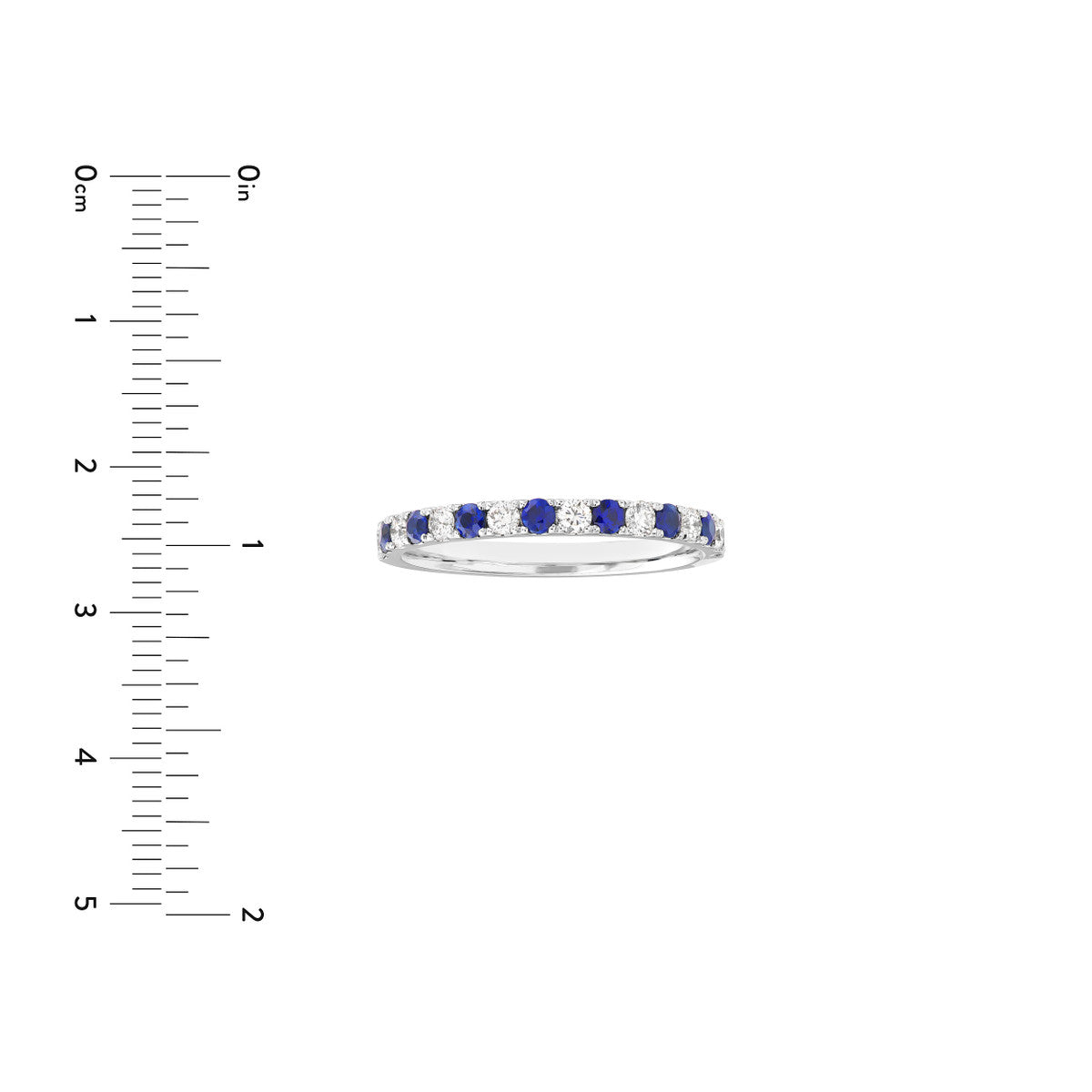 LOVE STACK Sapphire + Diamond Stack Band