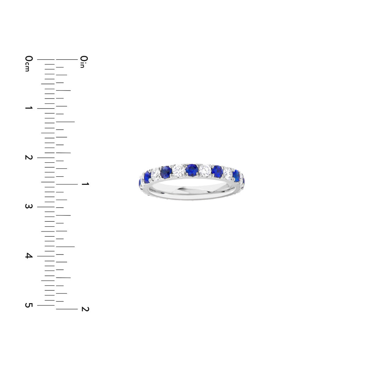 ETERNITY Sapphire + Diamond Eternity Band