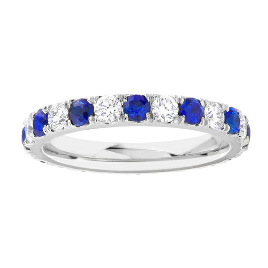 ETERNITY Sapphire + Diamond Eternity Band