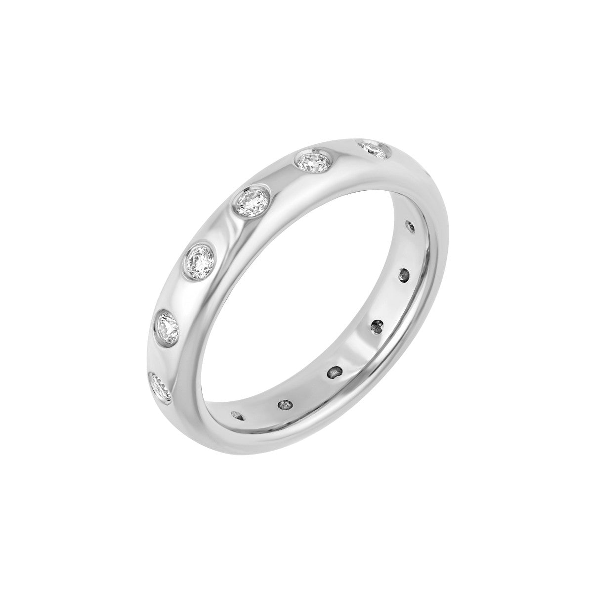 ETERNITY Diamond Station White Gold Band